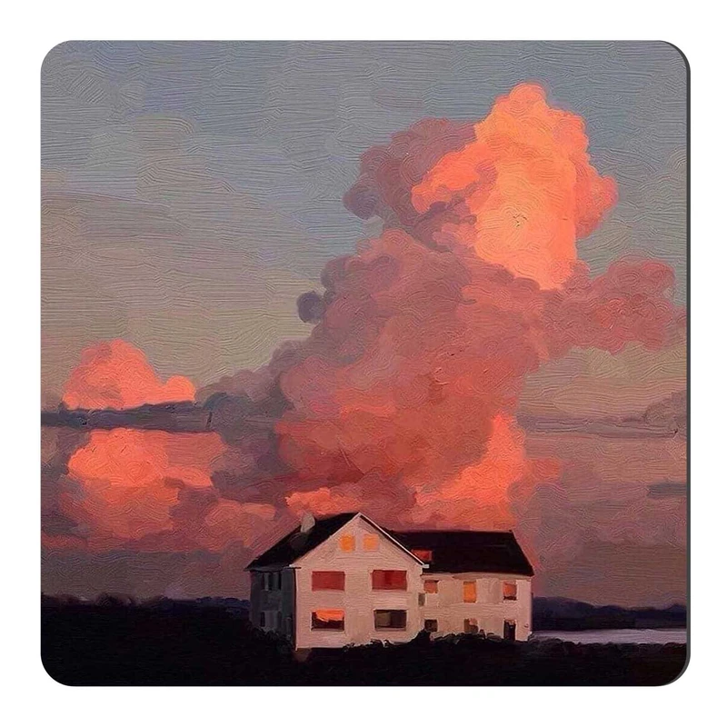 مگنت طرح نقاشی خانه و ابرها کد wmg1038