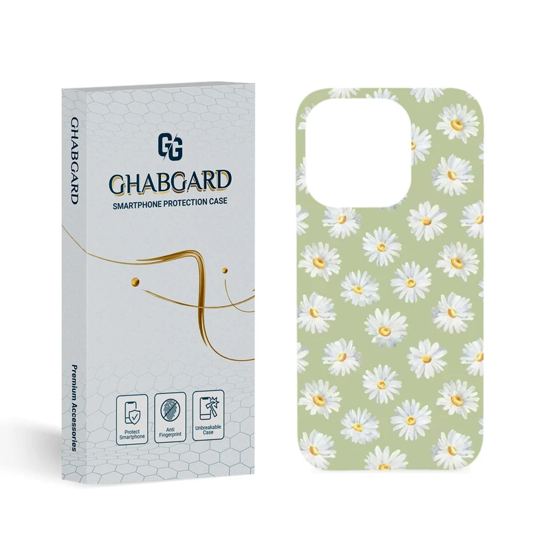 کاور قاب گارد مدل گل مناسب برای گوشی موبایل اپل iPhone 15 Pro