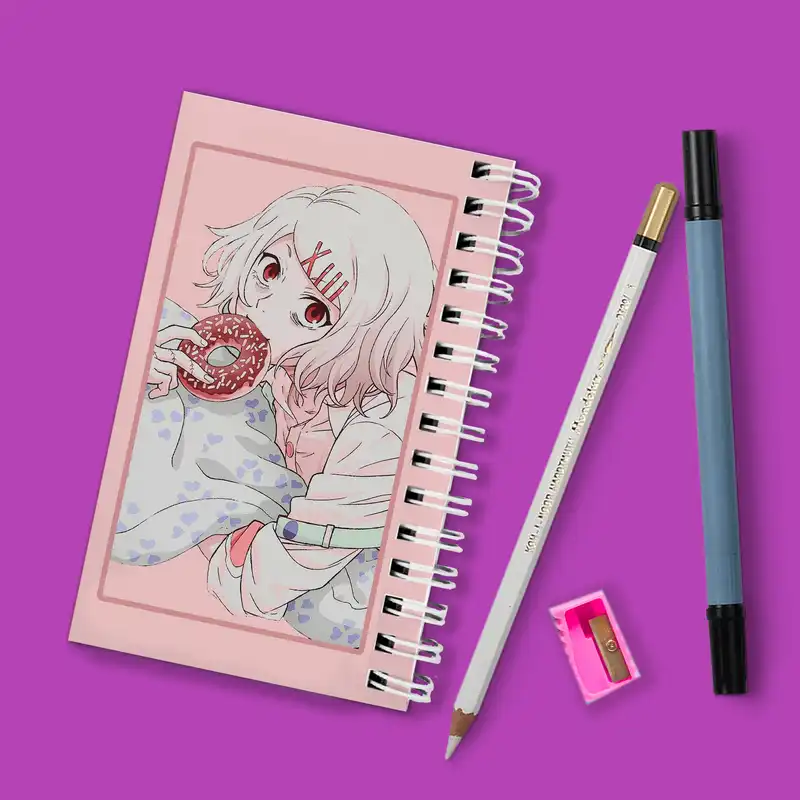 دفترچه یادداشت مدل تو دو لیست طرح انیمه توکیو غول کد bambi66226