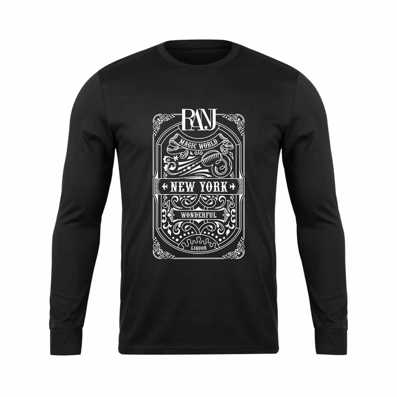 تی شرت آستین بلند مردانه رانژ مدل   22RA19D02M-1956-01 