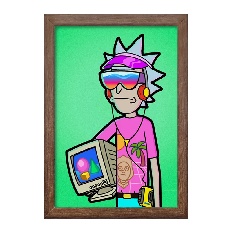 تابلو خندالو طرح انیمیشن ریک و مورتی Rick and Mort کد 26591