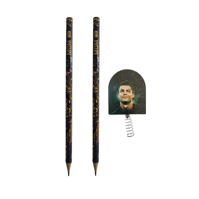 مداد مشکی ام جی ام کد 007 به همراه سرمدادی بسته 3 عددی