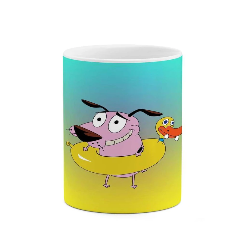 ماگ کاکتی مدل کارتون Courage The Cowardly Dog کد mgh22409