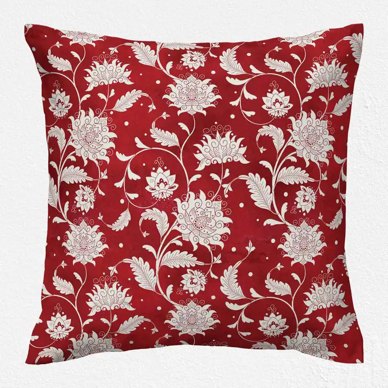 کاور کوسن مدل  گل دو رو طرح دار کد 1402116