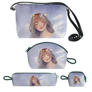 کیف دخترانه طرح galaxy girl کد f301 مجموعه 4 عددی