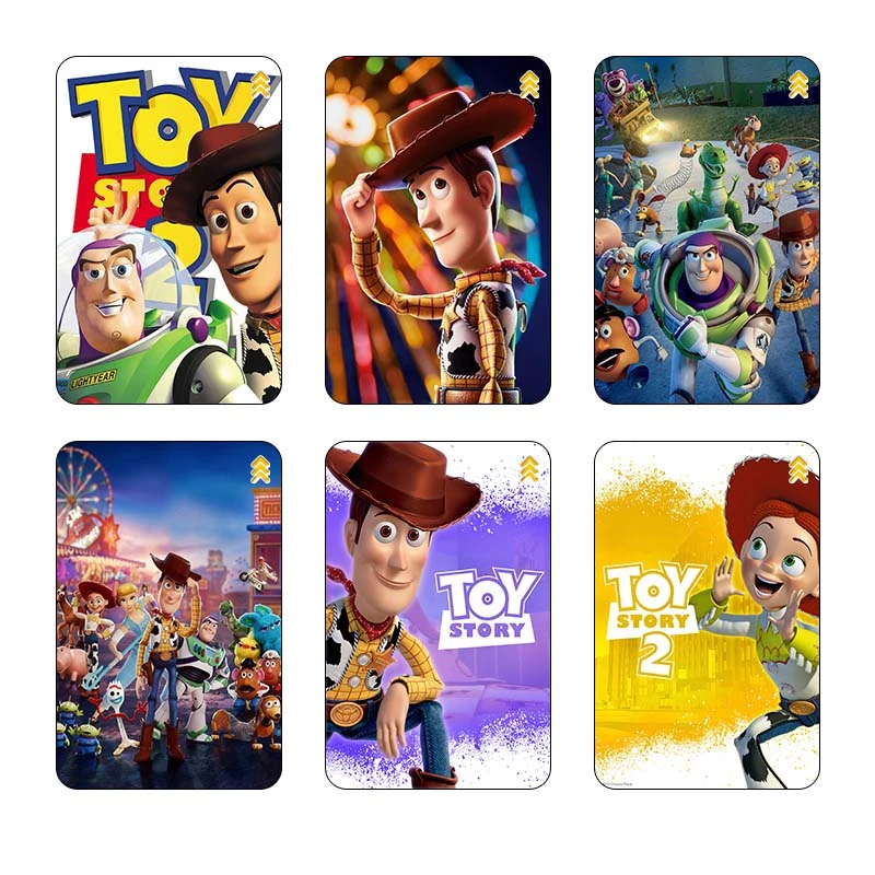 استیکر کارت مدل سام نگار طرح داستان اسباب‌بازی Toy Story کد SP1296 مجموعه 6 عددی