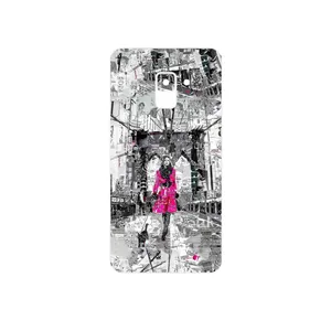 MAHOOT Collage of Catwalk Bridge Cover Sticker for Samsung Galaxy A8 2018