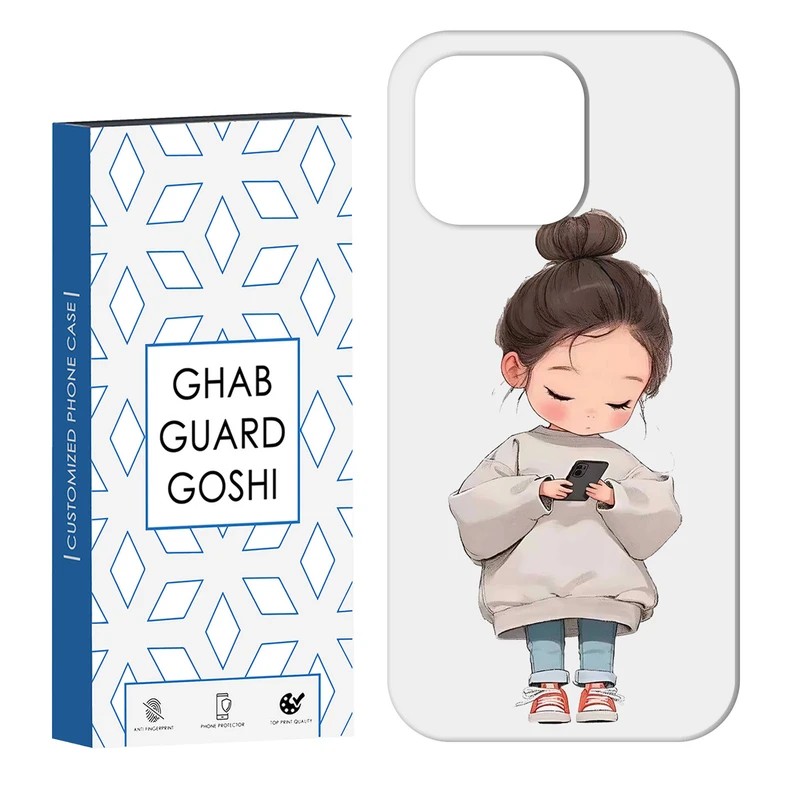 کاور قاب گارد گوشی طرح دختر ملوس کد Dimo-955 مناسب برای گوشی موبایل اپل IPHONE 13 PRO