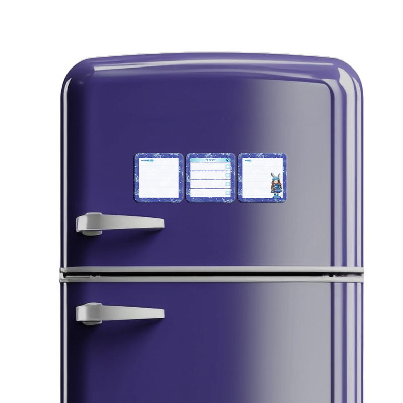 تخته وایت برد لاژید مدل برنامه ریزی سایز 9X9 سانتی متر مجموعه 3 عددی