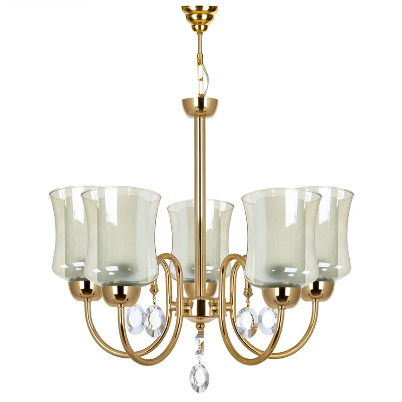 لوستر آویز پنج شعله چشمه نور کد A811/5-O