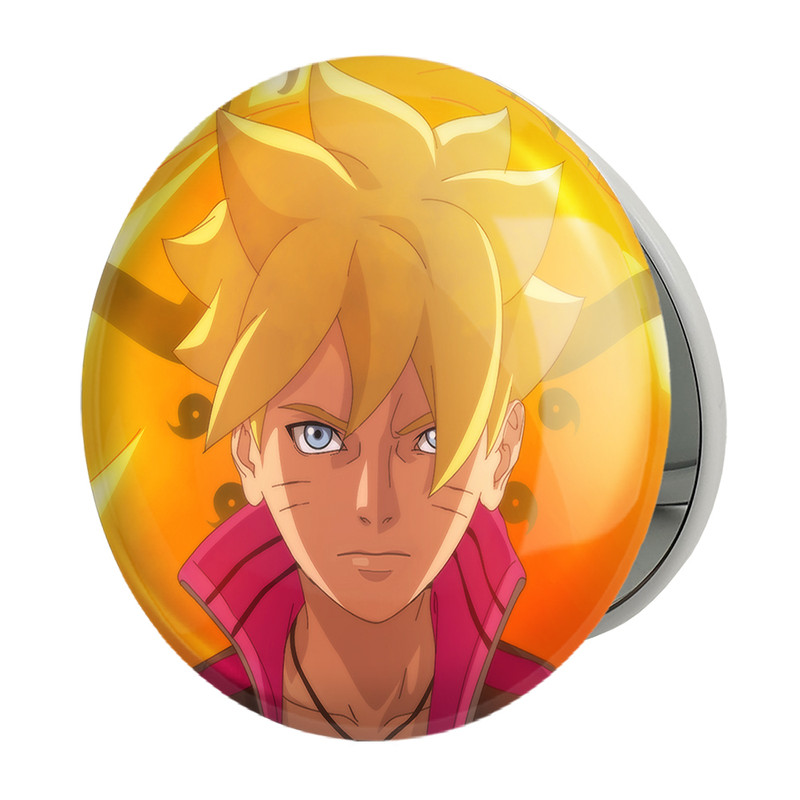 آینه جیبی خندالو طرح بوروتو اوزوماکی انیمه بوروتو Boruto مدل تاشو کد 13135 