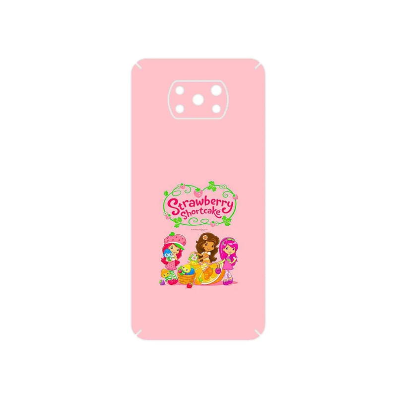 برچسب پوششی ماهوت مدل Strawberry Shortcake مناسب برای گوشی موبایل شیائومی Poco X3 Pro