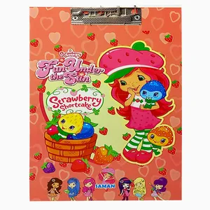 تخته شاسی طرح دختر توت فرنگی مدل 002 سایز A4