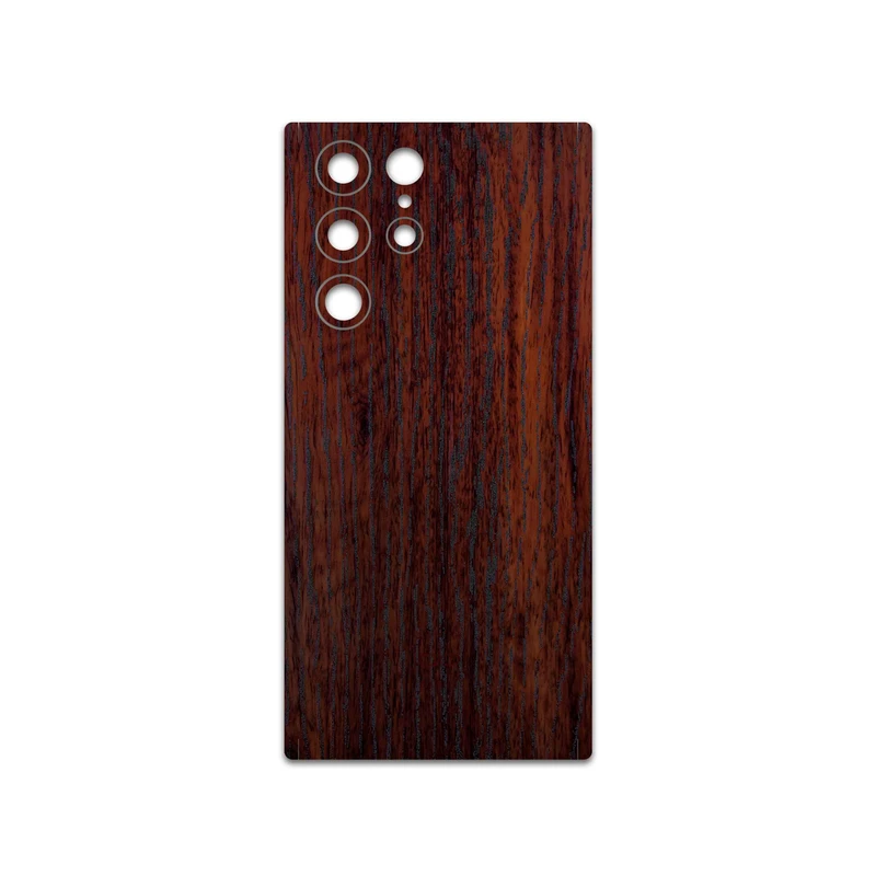 برچسب پوششی ماهوت مدل Red-Wood مناسب برای گوشی موبایل سامسونگ Galaxy S22 Ultra 5G