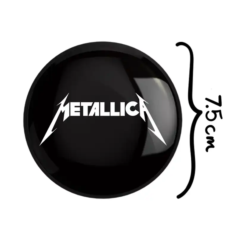 آینه جیبی خندالو طرح گروه موسیقی متالیکا Metallica مدل تاشو کد 3257