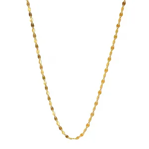 زنجیر پولکی طلا 18 عیار زنانه نوا گلد مدل pl1