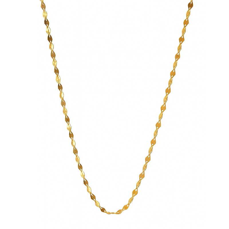 زنجیر پولکی طلا 18 عیار زنانه نوا گلد مدل pl1