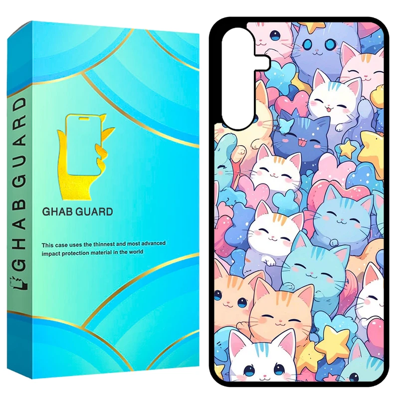 کاور قاب گارد طرح گربه مدل GCHPA24 مناسب برای گوشی موبایل سامسونگ Galaxy A24 4G