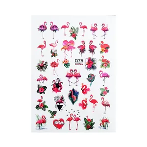 استیکر طراحی ناخن مدل فلامینگو