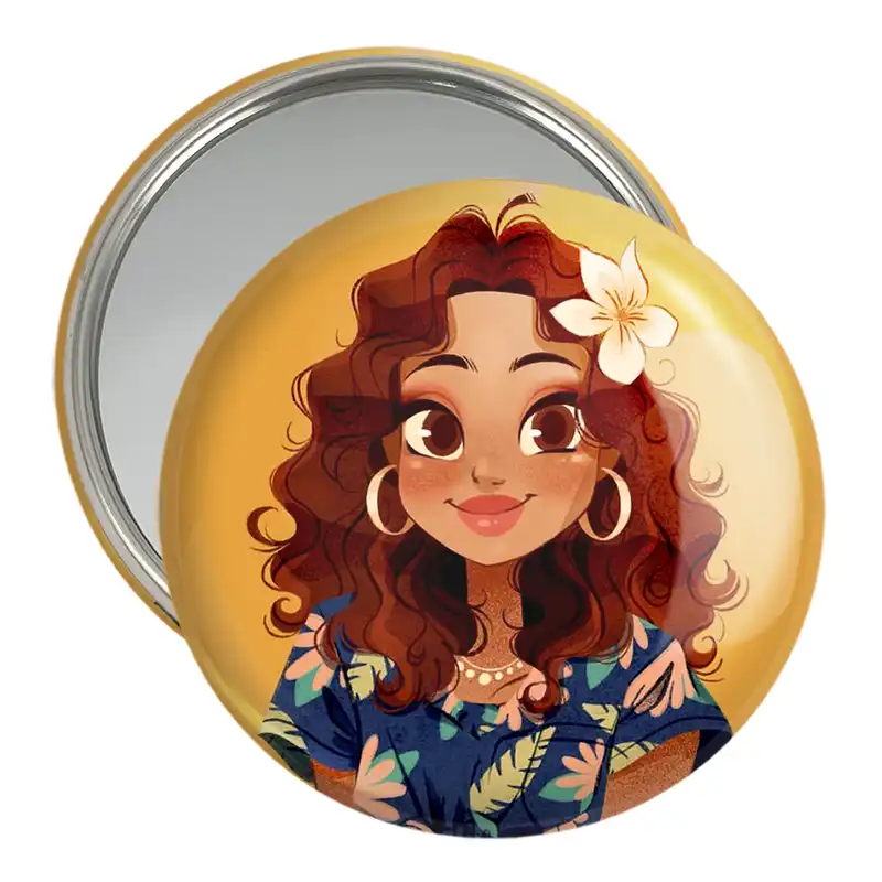 آینه جیبی خندالو مدل دخترانه کد 25625