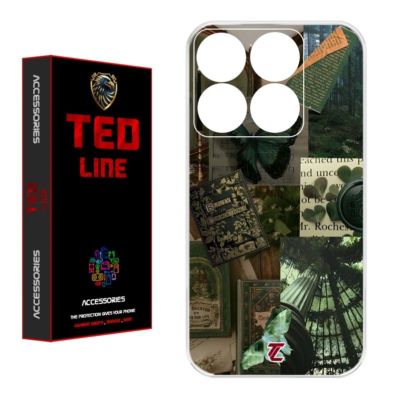 کاور تد لاین طرح کلاژ هنری کد 1118 مناسب برای گوشی موبایل شیائومی Mi 14T / 14T Pro