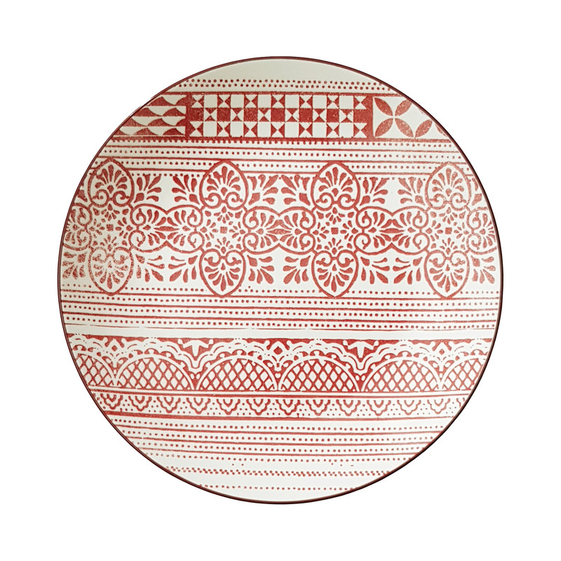 بشقاب زافرانو مدل Damasco porcelain 
