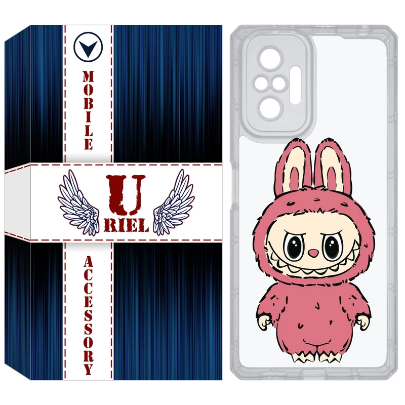 کاور یوریل قاب مدل Clear کد 149 طرح لبوبو Labubu مناسب برای گوشی موبایل شیائومی Redmi Note 10 Pro / Note 10 Pro Max