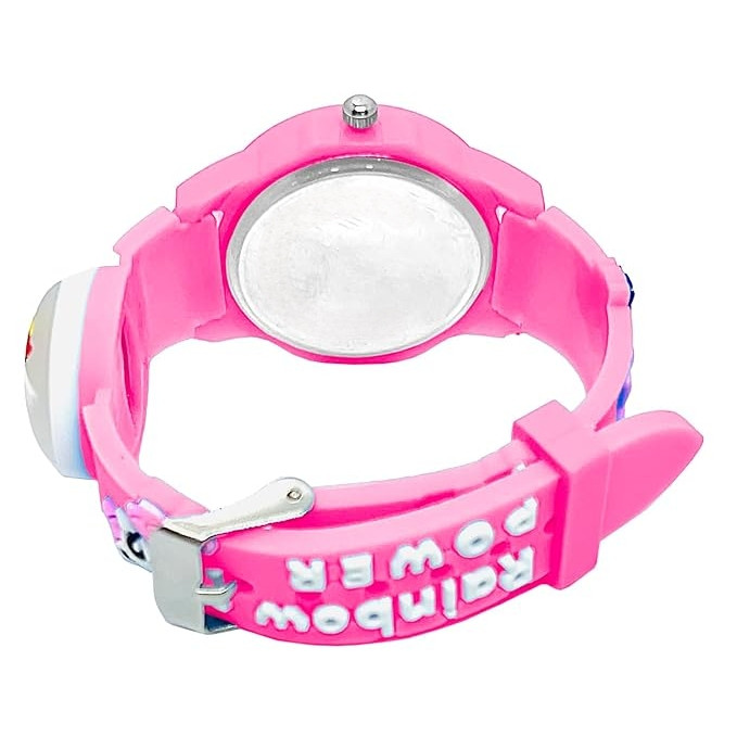 ساعت مچی عقربه ای دخترانه مدل چراغدار بند سیلیکونی ضد حساسیت طرح یونیکورن اسب تک شاخ کد 1 ساعت مچی عقربه ای دخترانه مدل چراغدار بند سیلیکونی ضد حساسیت طرح یونیکورن اسب تک شاخ کد 1