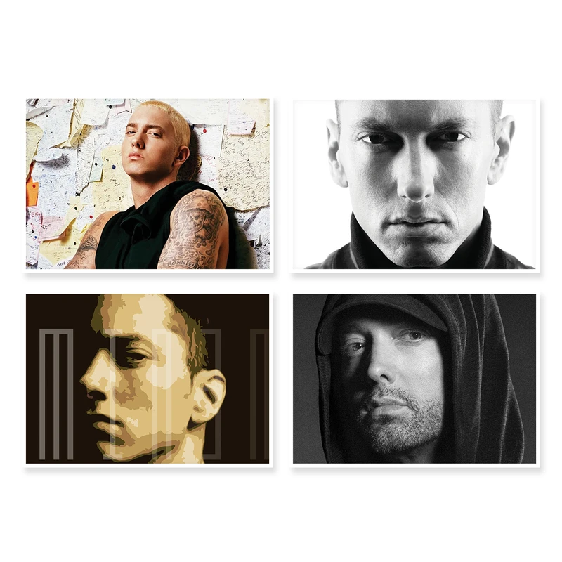 پوستر طرح Eminem کد A-1718 مجموعه 4 عددی