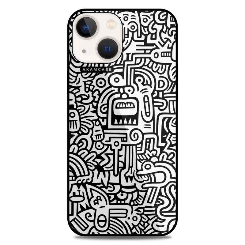 کاور آکام مدل AMC-WA13-DOODLE15 مناسب برای گوشی موبایل اپل iPhone 13