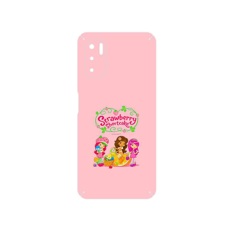 برچسب پوششی ماهوت مدل Strawberry Shortcake مناسب برای گوشی موبایل شیائومی Redmi Note 10 5G