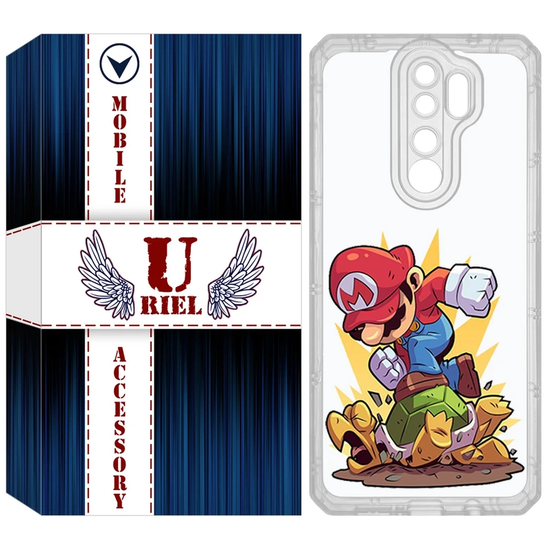 کاور یوریل مدل Clear کد 64 طرح ماریو مناسب برای گوشی موبایل شیائومی Redmi Note 8 Pro