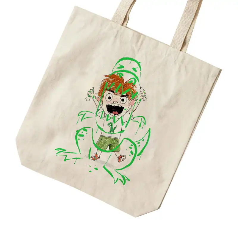 ساک خرید ترمه طراحان ایده مدل اژدهای خیالی کد 1329 - L