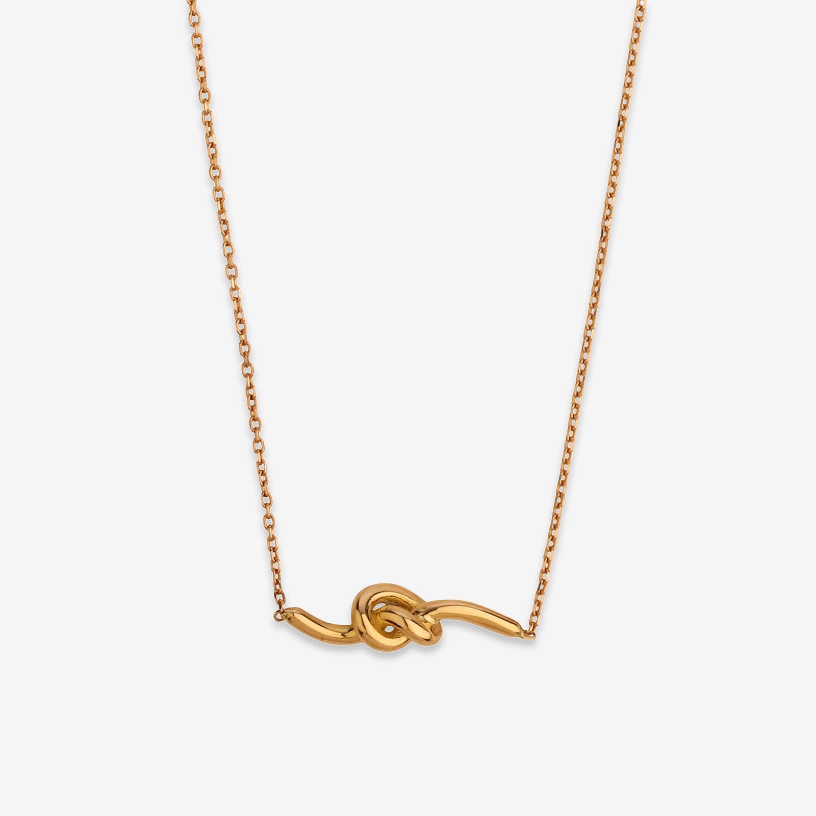 گردنبند طلا 18 عیار زنانه با طرح حلقه‌ای (فلامینگو) روبی آرت گالری مدل 238035 -  - 1
