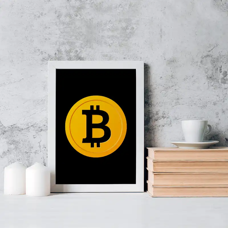 تابلو خندالو مدل ارز دیجیتال بیت کوین کد 10901