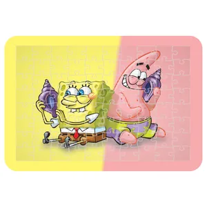 پازل 54 تکه مدل CHB1001 طرح باب اسفنجی و پاتریک