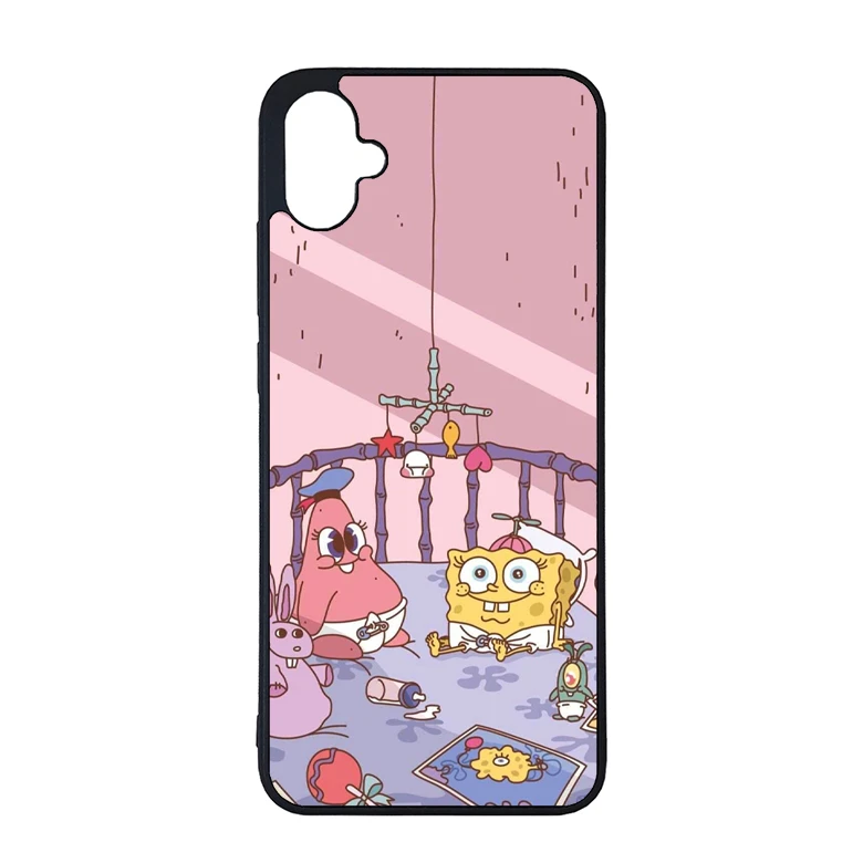 کاور گالری وبفر طرح باب اسفنجی و پاتریک مناسب برای گوشی موبایل سامسونگ galaxy a04e