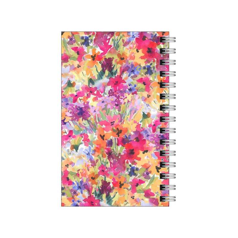 دفترچه یادداشت مدل to do list طرح پترن گل گلی آبرنگی کد 9388865