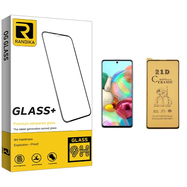 محافظ صفحه نمایش سرامیکی راندیکا مدل GLD مناسب برای گوشی موبایل سامسونگ Galaxy A71