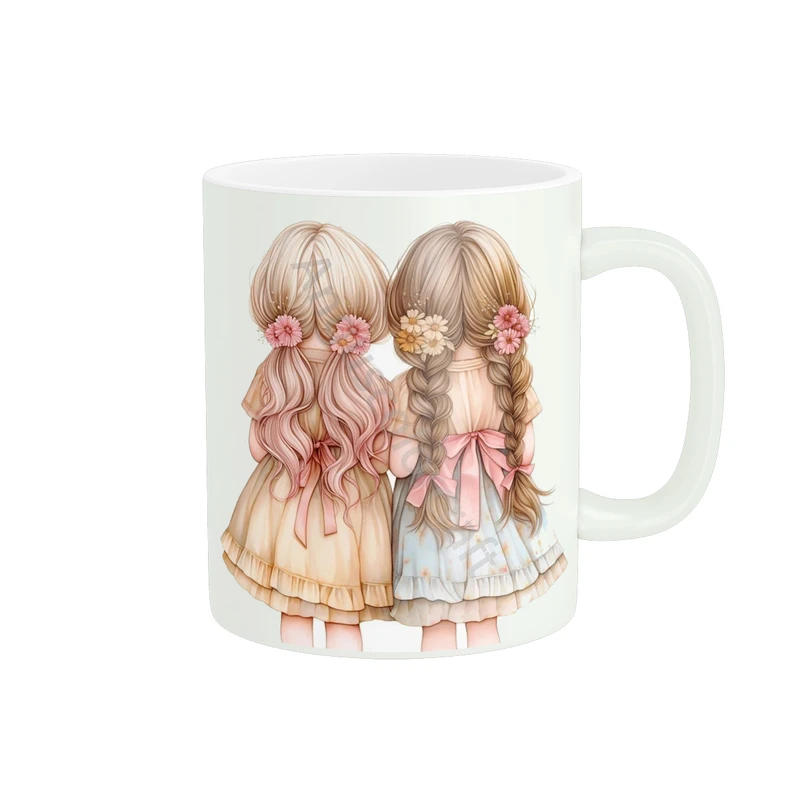  ماگ پاد آفرین طرح دو دختر کد 378