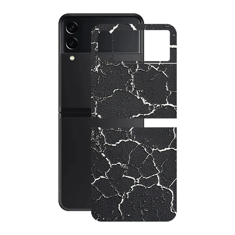 برچسب پوششی ریمکس مدل Leth طرح رعد و برق مناسب برای گوشی موبایل سامسونگ Galaxy Z Flip3