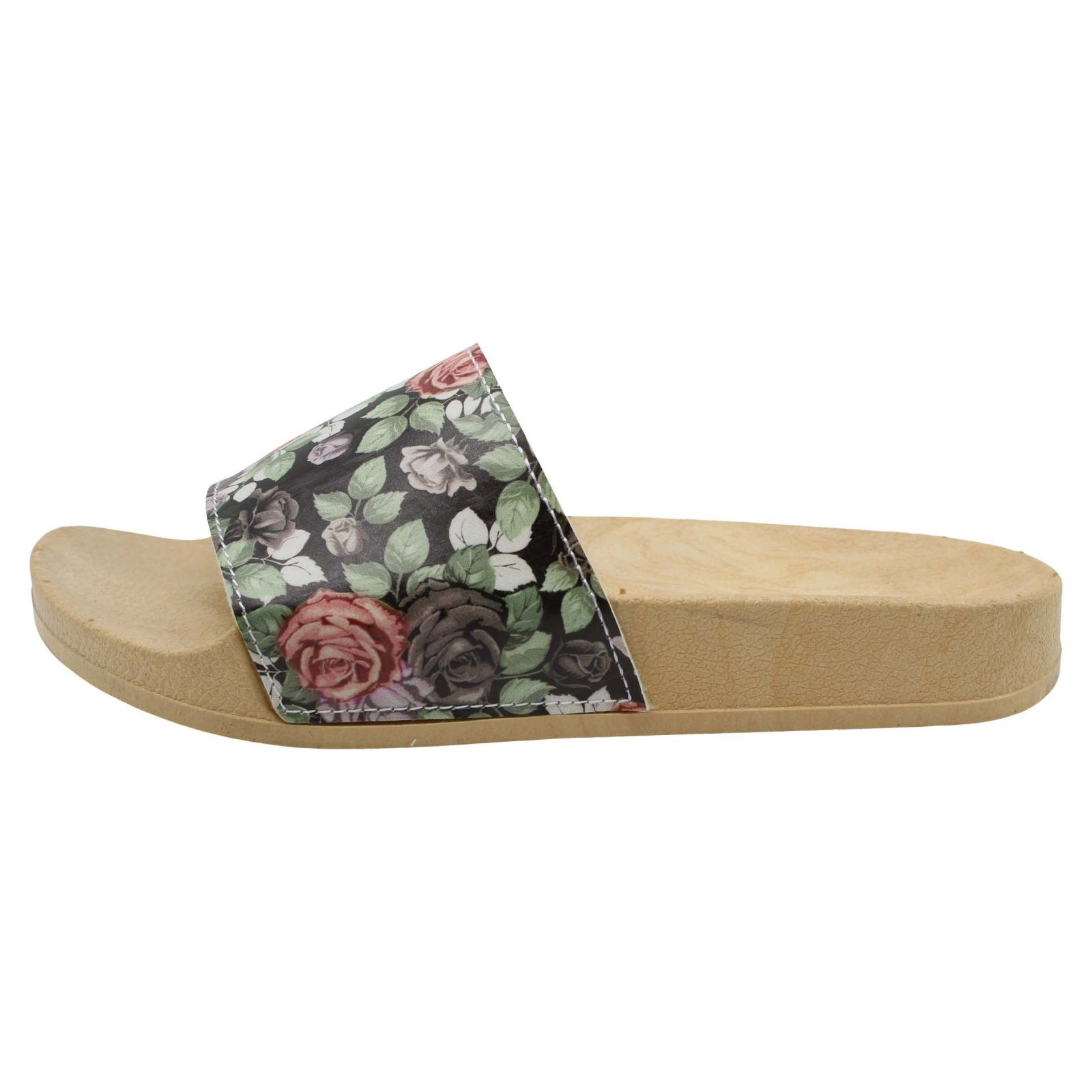 دمپایی زنانه نیکتا مدل رز کد 013 CR-BK