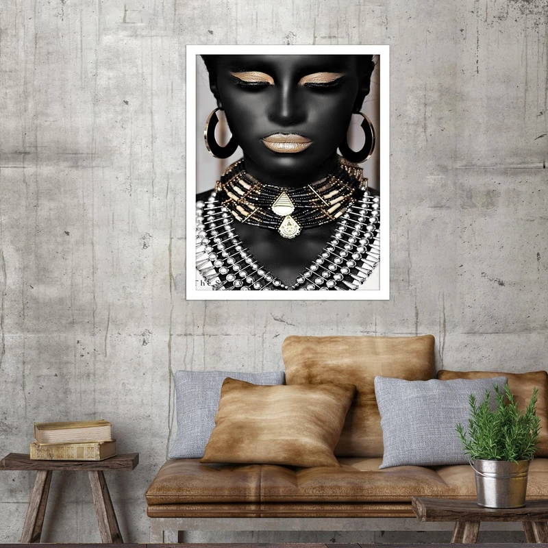 تابلو بکلیت طرح چهره آفریقایی مدل W-S2725