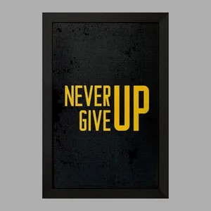 تابلو خندالو مدل Never Give Up  کد 10040