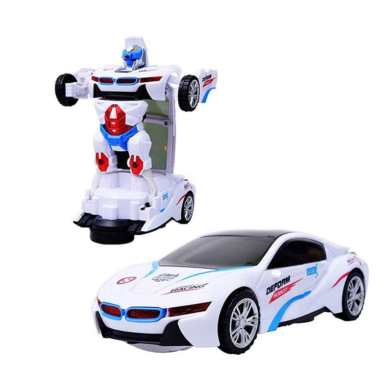 ماشین بازی مدل تبدیل شونده WHITE ROBOT