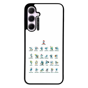 AKAM AMC-WSGA35-SMURFS-3 Cover For Samsung Galaxy A35