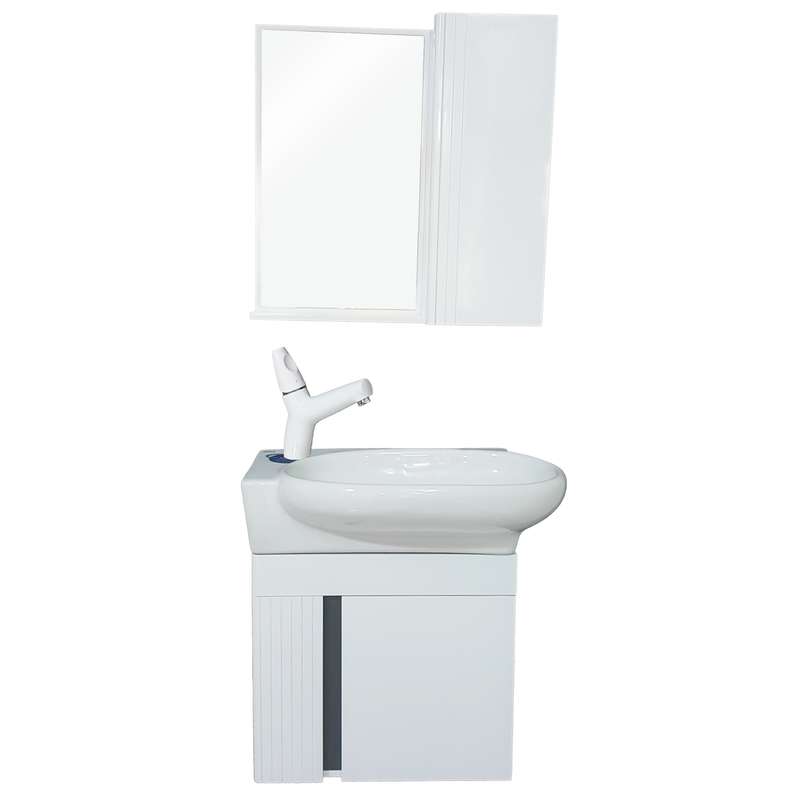 ست کابینت و روشویی سینا مدل آمون به همراه آینه باکس