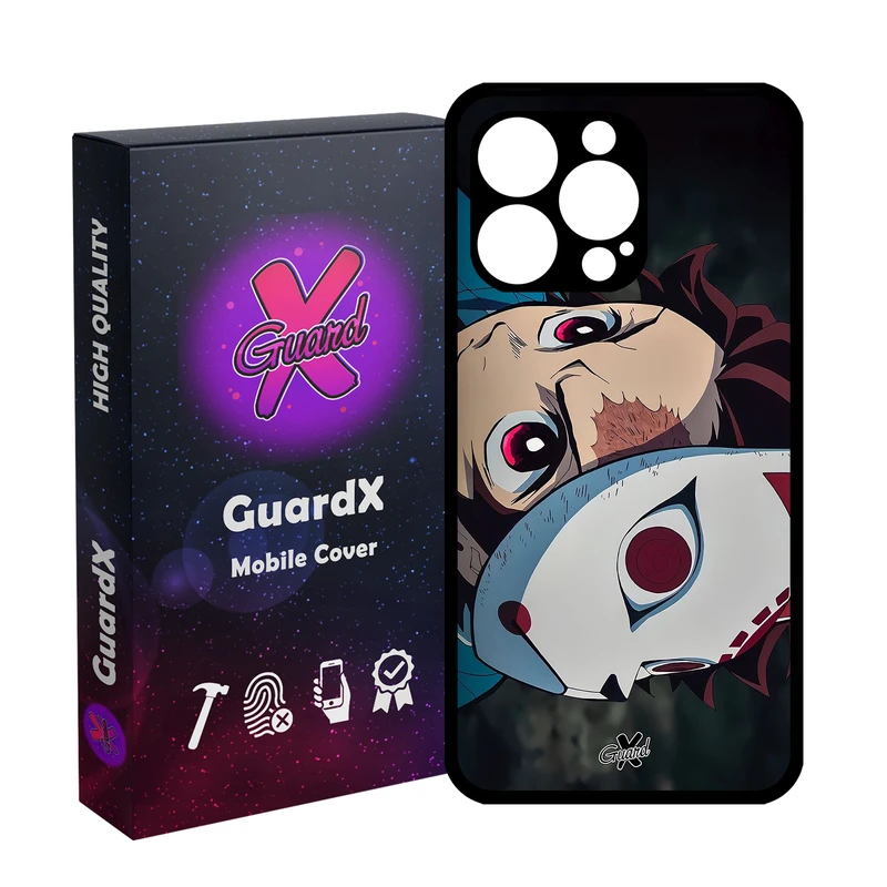 کاور گارد ایکس طرح تانجیرو کامادو انیمه مدل Glass10562 مناسب برای گوشی موبایل اپل iPhone 13 Pro
