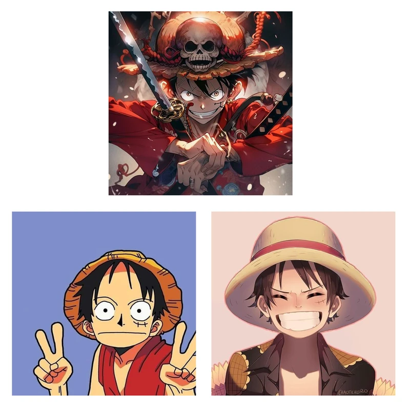 استیکر لپ تاپ و موبایل مدل انیمه طرح وان پیس مانکی دی لوفی one piece monkey D luffy کد 866