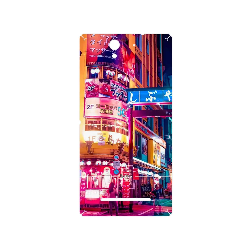 برچسب پوششی ماهوت مدل Tokyo City مناسب برای گوشی موبایل سونی Xperia C3 Dual